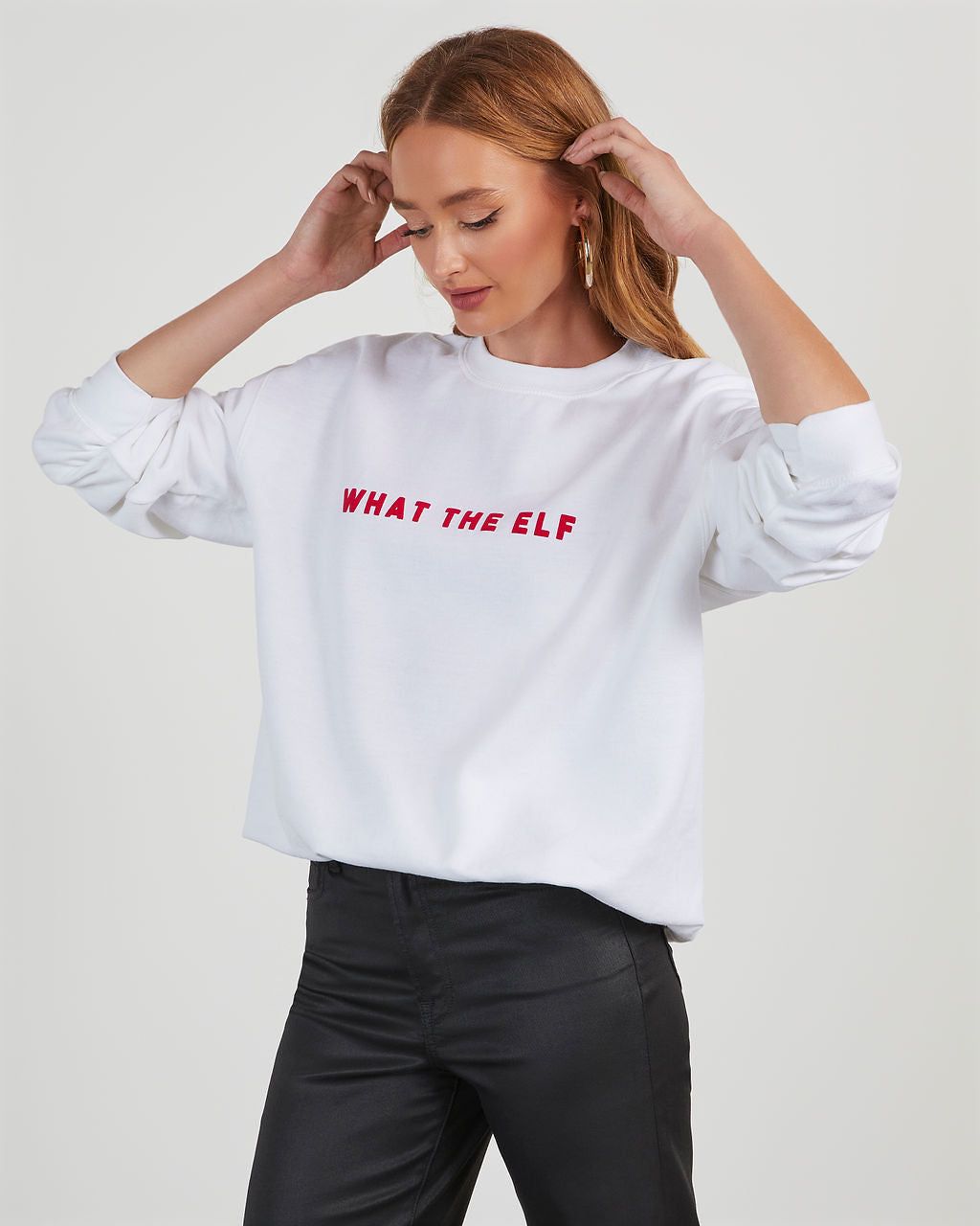 What The Elf Sweatshirt sold by Vici product image thumbnail 3
