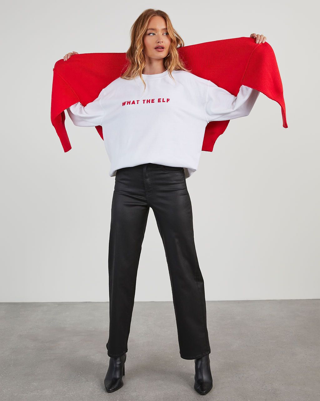 What The Elf Sweatshirt sold by Vici product image thumbnail 2