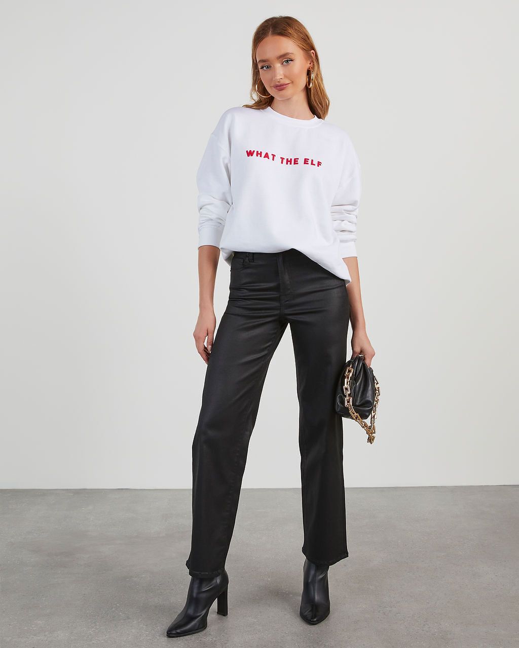 What The Elf Sweatshirt sold by Vici product image thumbnail 5