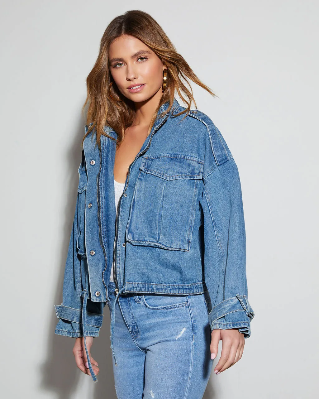 Western Chic Denim Jacket sold by Vici product image thumbnail 5