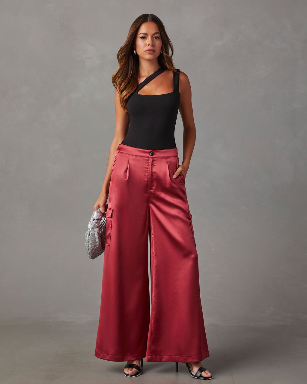 Saison Cutout One Shoulder Knit Bodysuit sold by Vici product image thumbnail 2