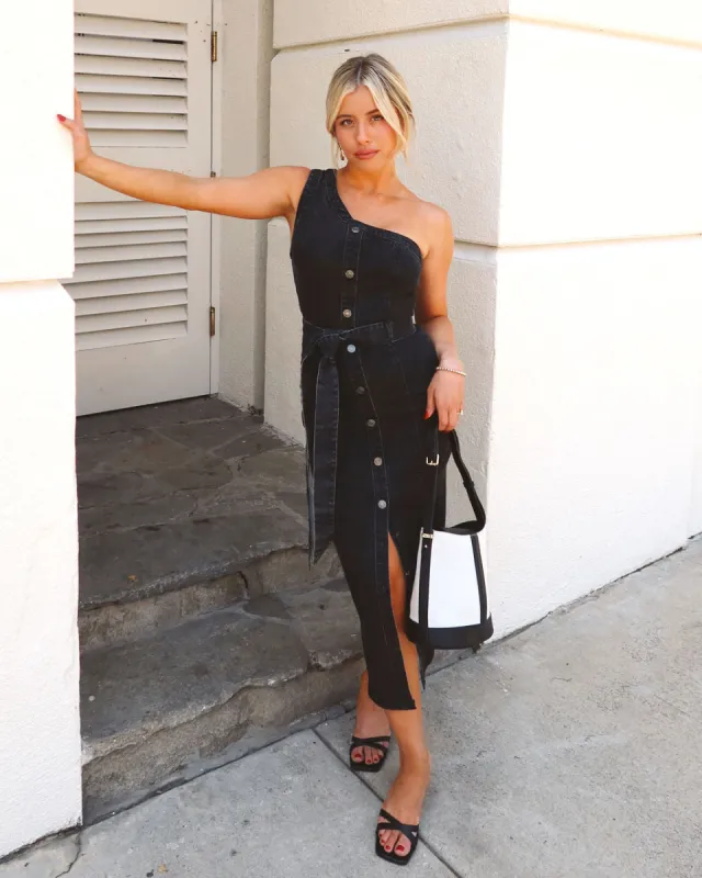 Perfect Fit One Shoulder Midi Dress sold by Vici