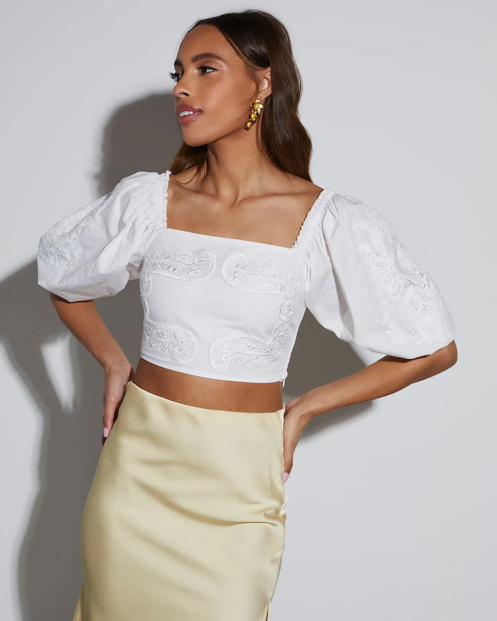 Carter Short Sleeve Crop Top sold by Vici product image thumbnail 2
