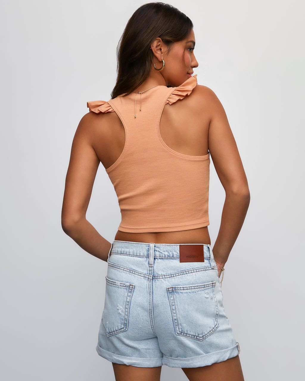 Flirt My Way Cotton Flutter Sleeve Top sold by Vici product image thumbnail 4