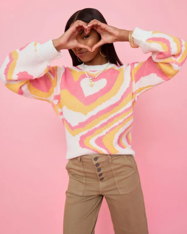 Lost In Love Balloon Sleeve Sweater sold by Vici