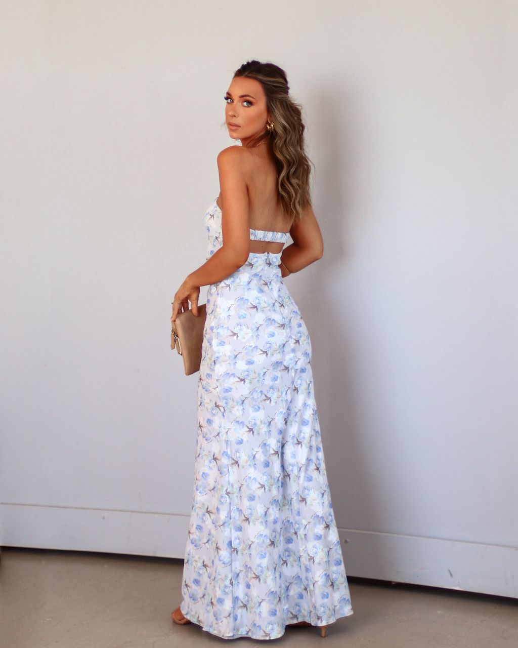 Sweetest Romance Floral Strapless Maxi Dress sold by Vici product image thumbnail 3