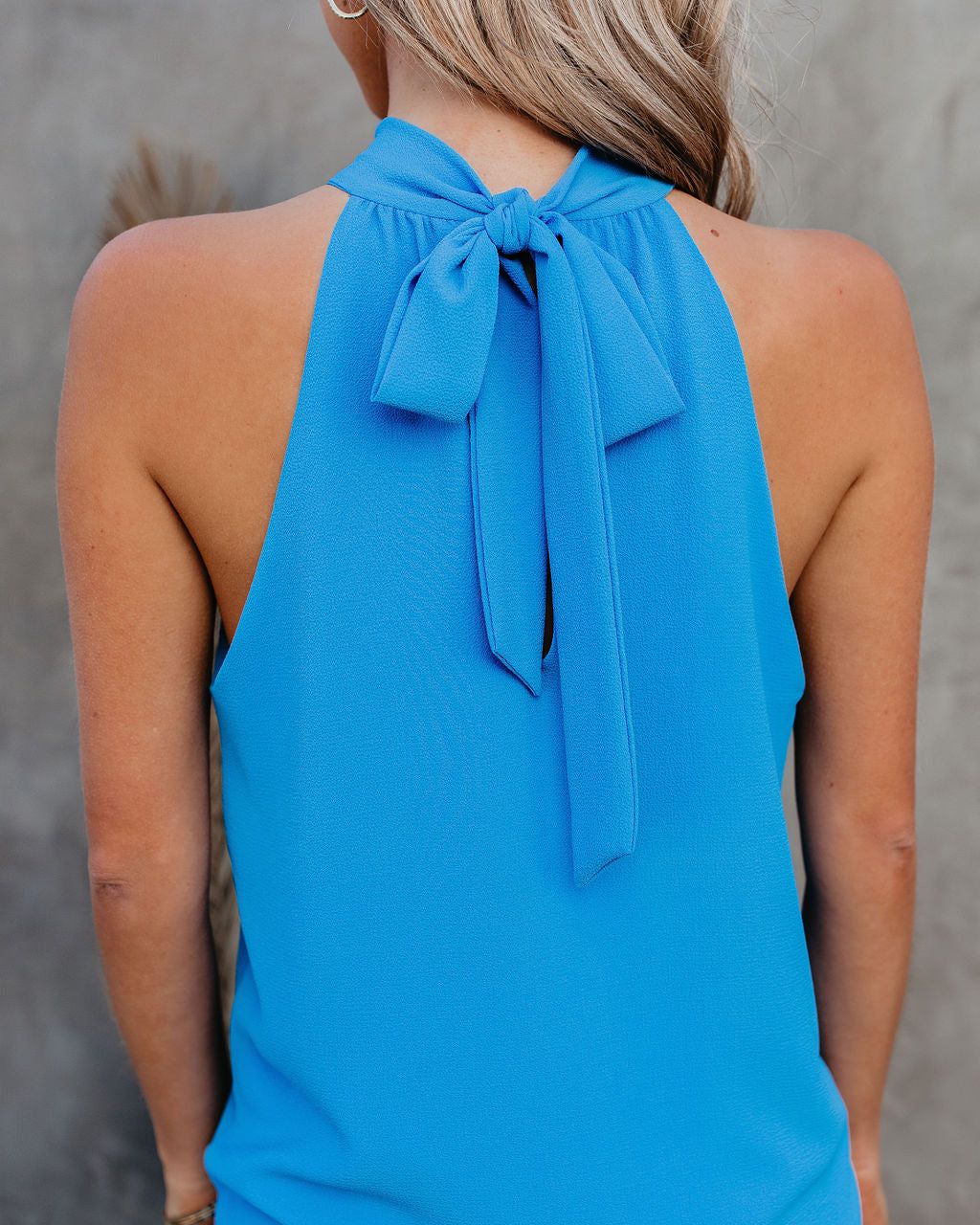 Maisey Keyhole Halter Tank - Clean Blue - FINAL SALE sold by Vici product image thumbnail 9