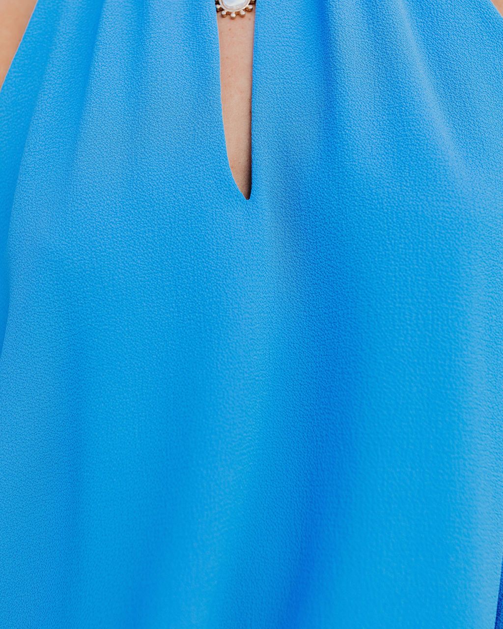 Maisey Keyhole Halter Tank - Clean Blue - FINAL SALE sold by Vici product image thumbnail 4