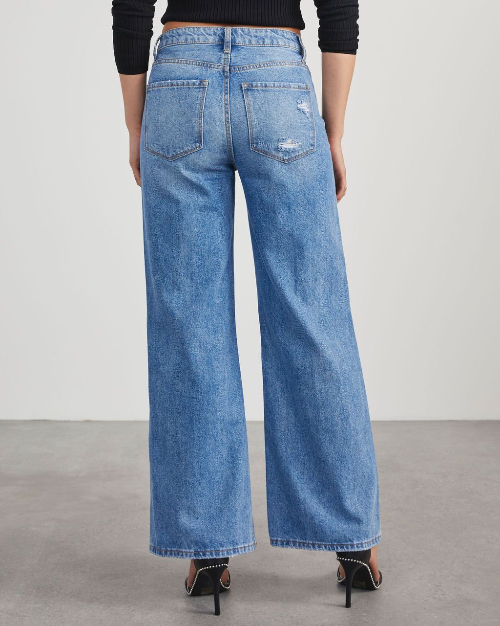 Izora High Rise Wide Leg Jeans sold by Vici product image thumbnail 5
