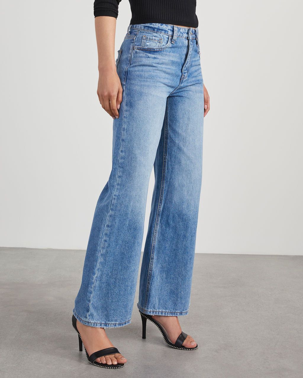 Izora High Rise Wide Leg Jeans sold by Vici product image thumbnail 3