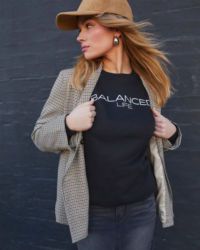 Balanced Life Pullover Sweatshirt sold by Vici