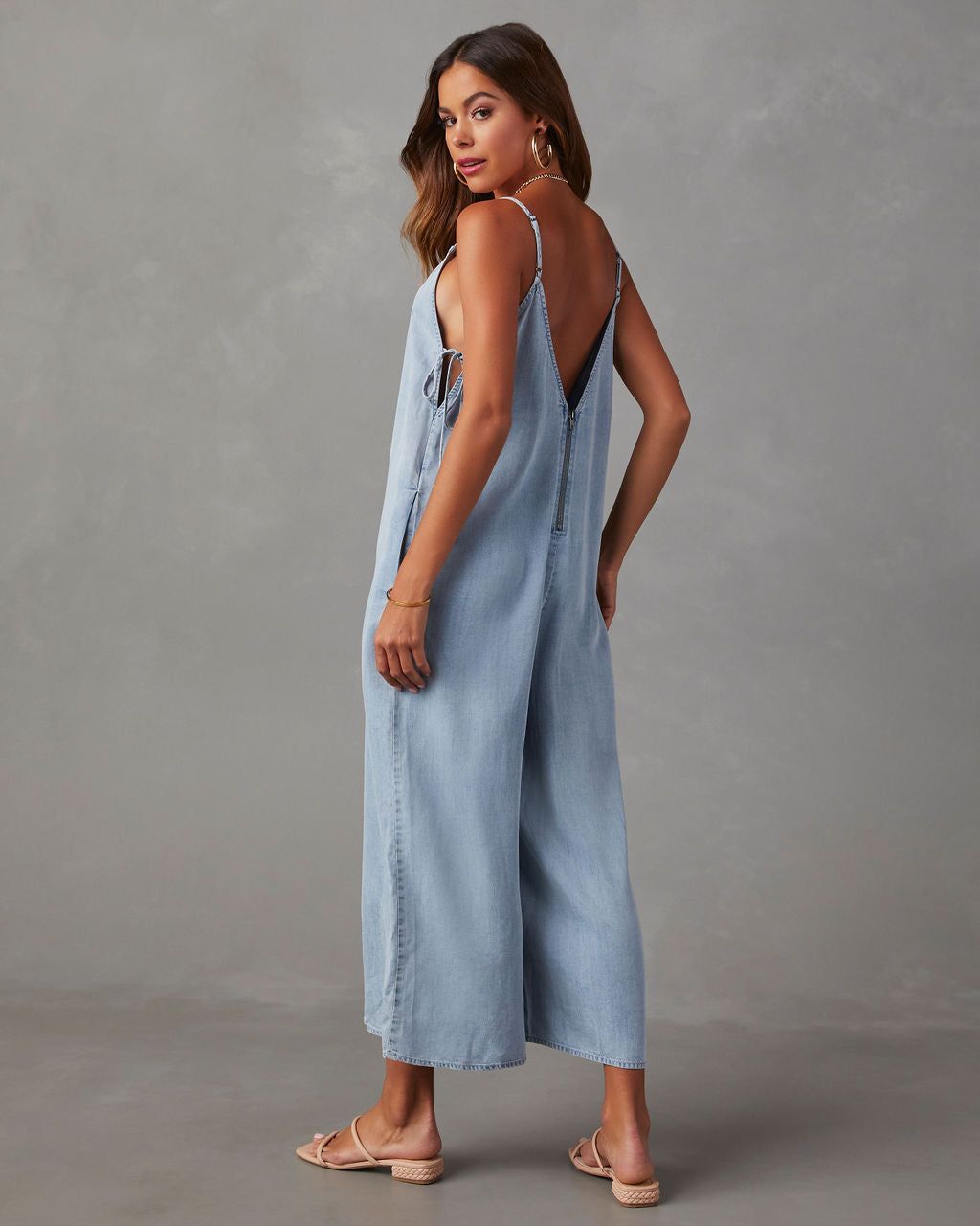 Fontana Tencel Jumpsuit - Light Denim Blue - SALE sold by Vici product image thumbnail 2