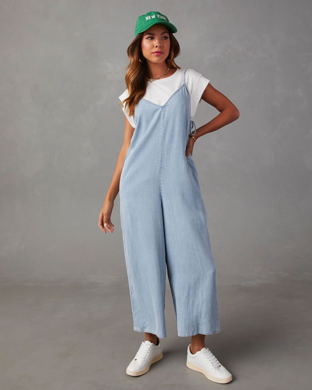 Fontana Tencel Jumpsuit - Light Denim Blue - SALE sold by Vici product image thumbnail 3