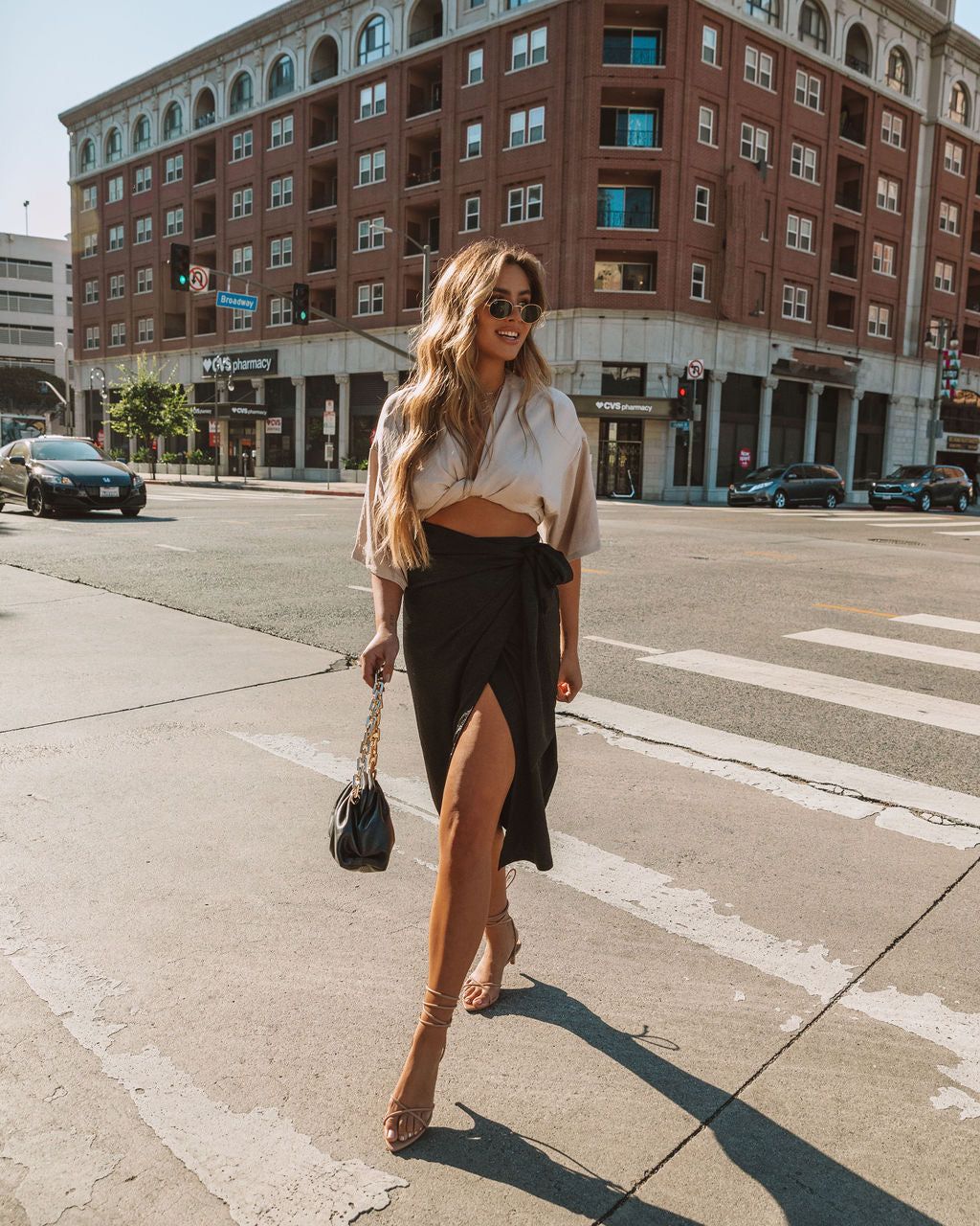 Devotion Wrap Midi Skirt - Black - FINAL SALE sold by Vici product image thumbnail 5