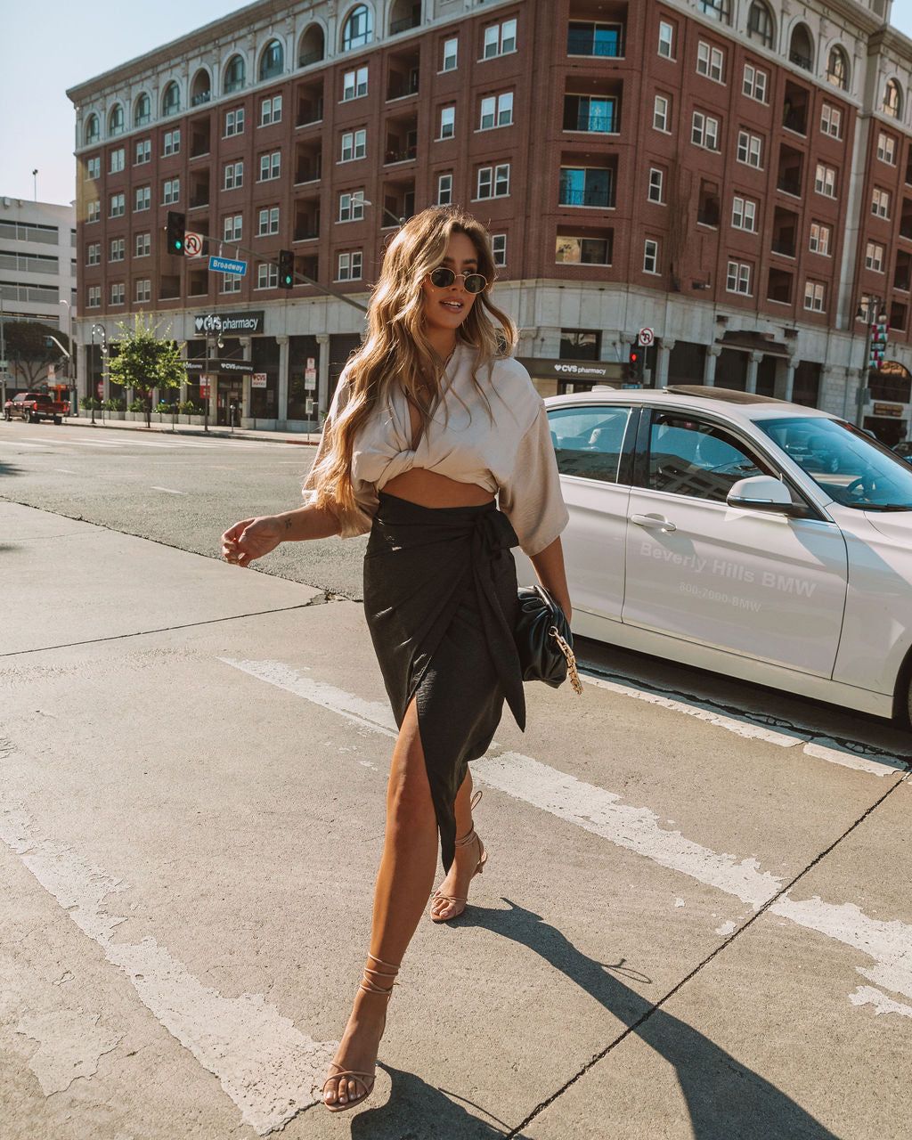 Devotion Wrap Midi Skirt - Black - FINAL SALE sold by Vici product image thumbnail 8