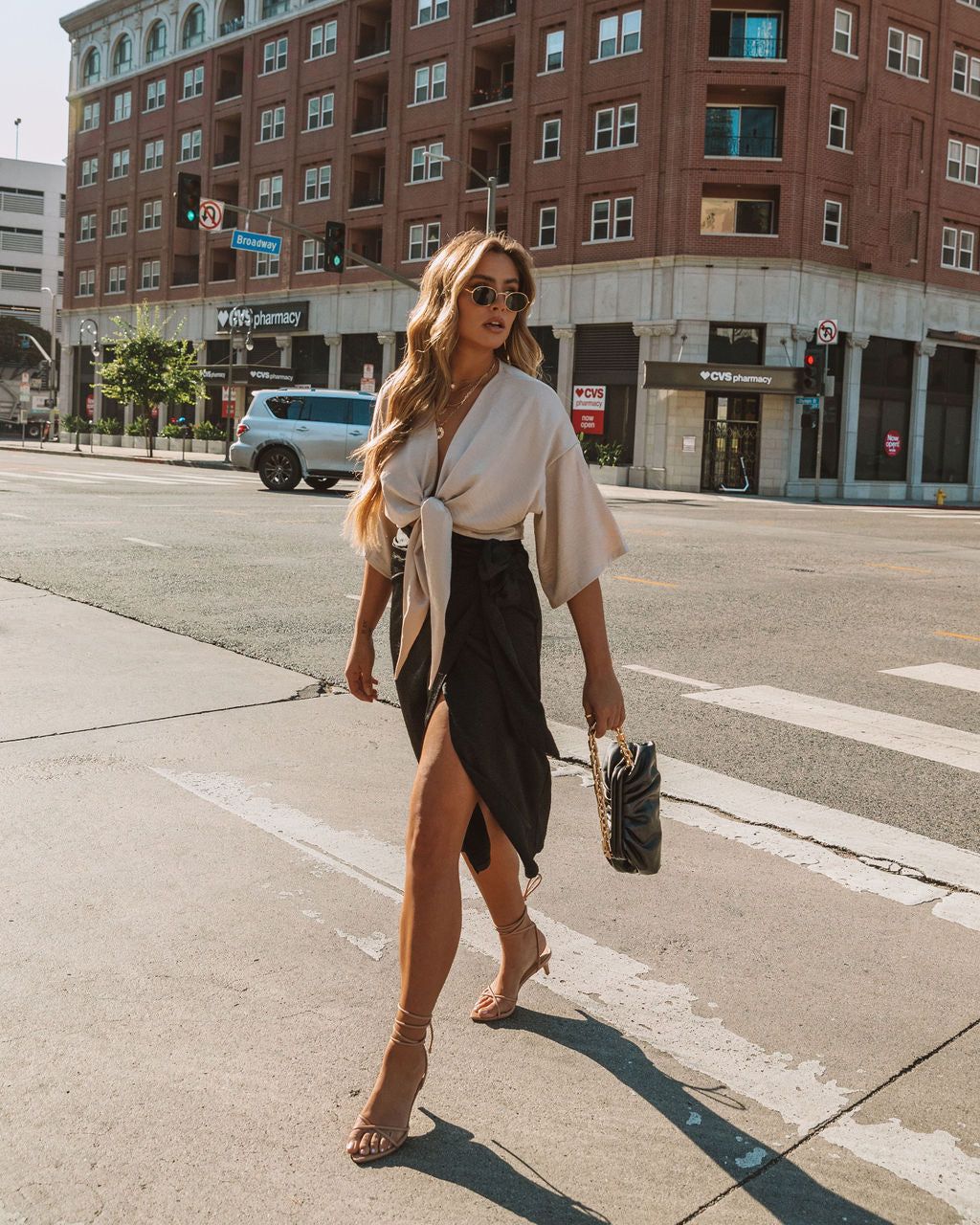 Devotion Wrap Midi Skirt - Black - FINAL SALE sold by Vici product image thumbnail 7