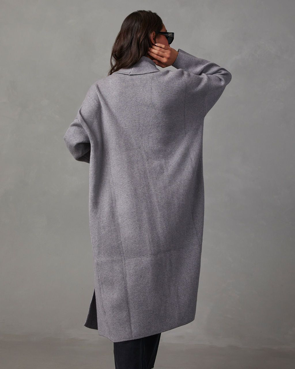 Coletti Longline Open Front Duster - Grey sold by Vici product image thumbnail 4
