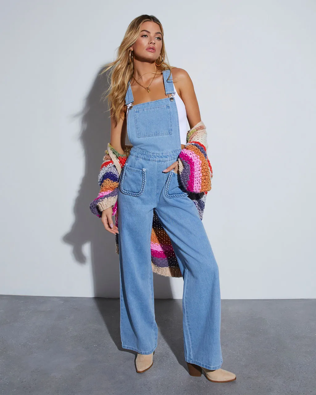 Merissa Wide Leg Overalls sold by Vici product image thumbnail 2