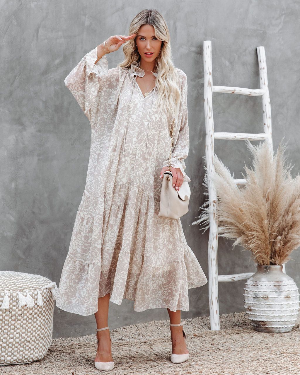 Tenny Printed Boho Maxi Dress - FINAL SALE sold by Vici