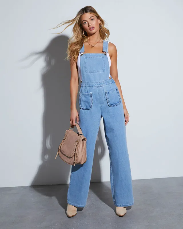 Merissa Wide Leg Overalls sold by Vici