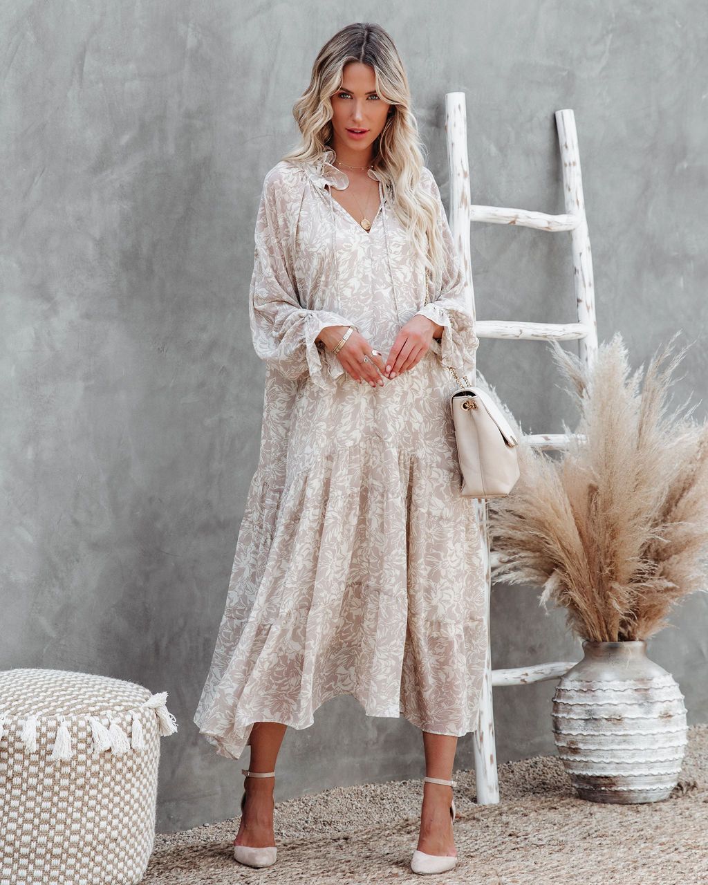 Tenny Printed Boho Maxi Dress - FINAL SALE sold by Vici product image thumbnail 5