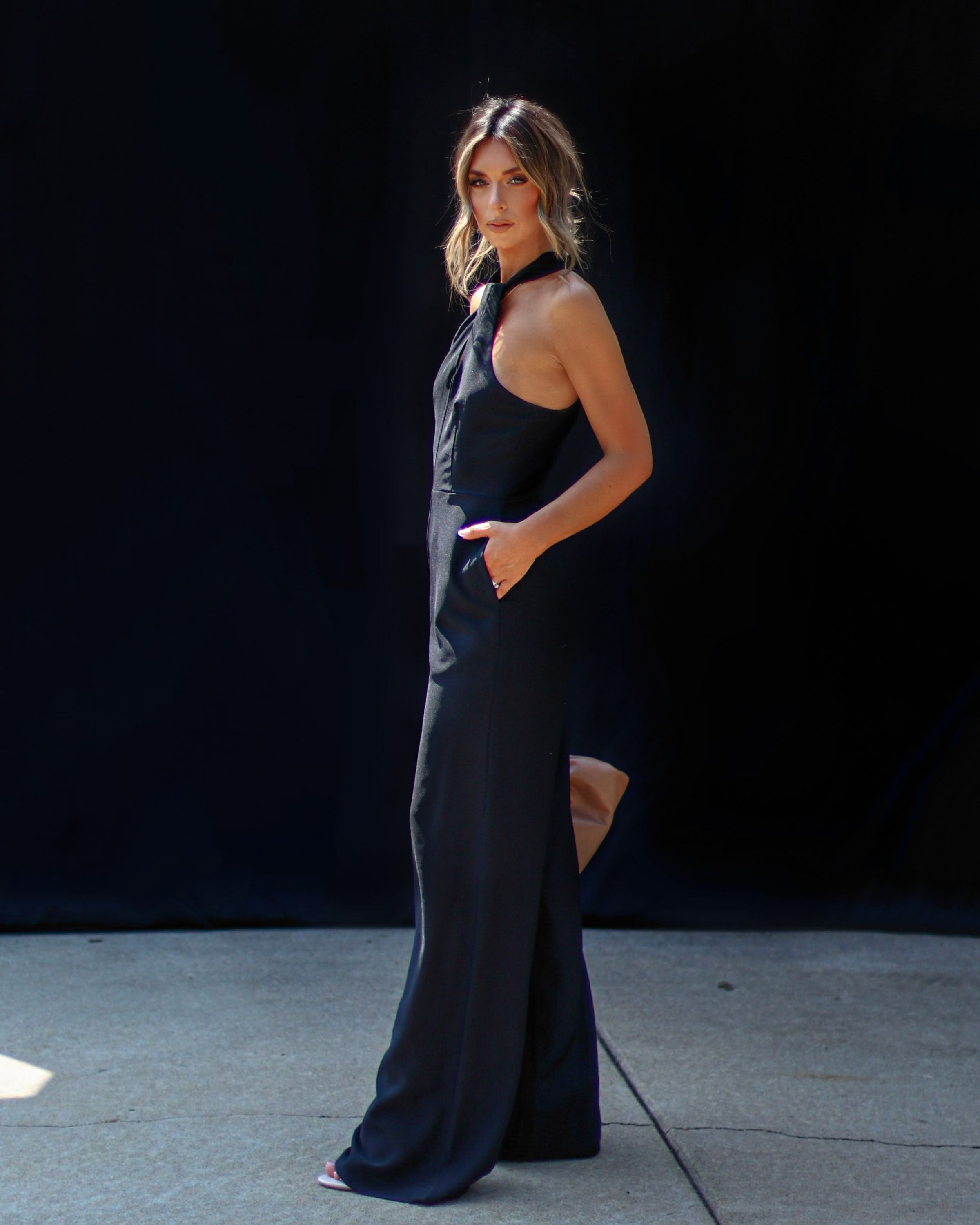 Gosselin Halter Neck Jumpsuit sold by Vici