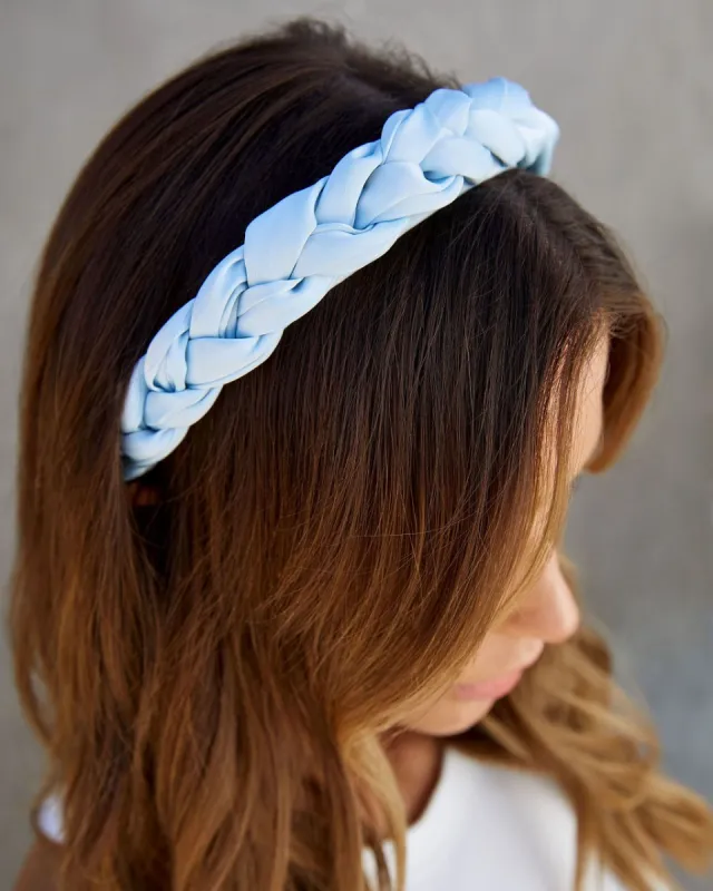 Ava Satin Braided Headband sold by Vici