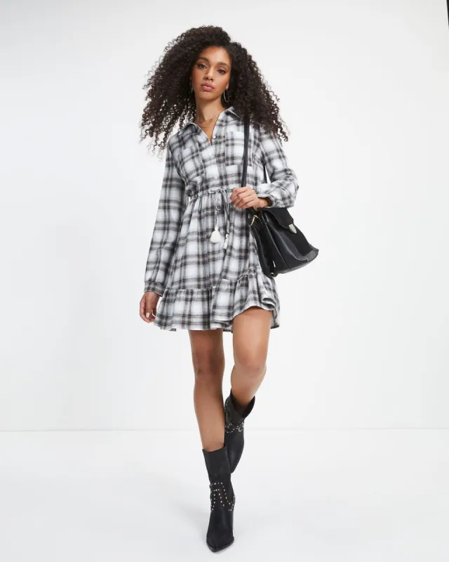 London Town Plaid Mini Dress sold by Vici