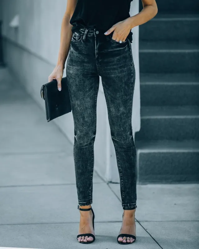 Jianna High Rise Acid Wash Skinny made by Vici