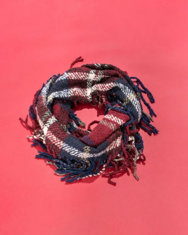 Newbury Plaid Infinity Scarf sold by Vici