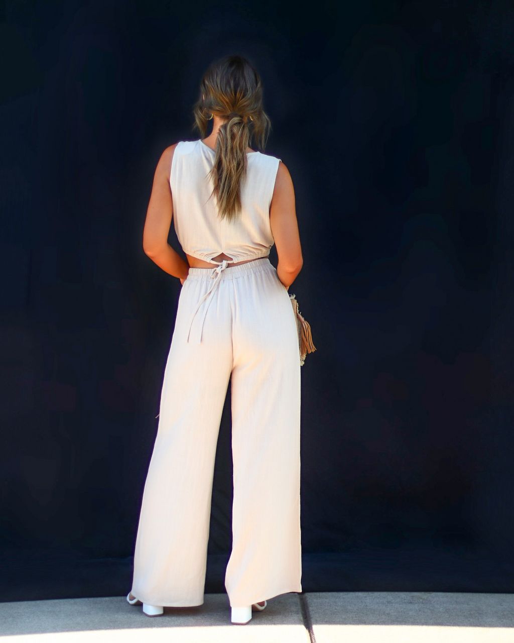 Adella Pocketed Wide Leg Pants sold by Vici product image thumbnail 3