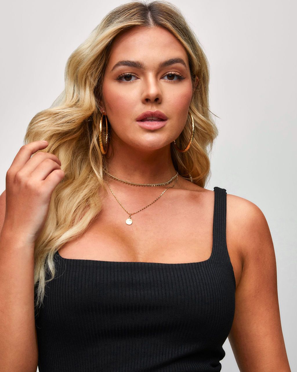 Finn Ribbed Slit Midi Dress - Black - FINAL SALE sold by Vici product image thumbnail 4