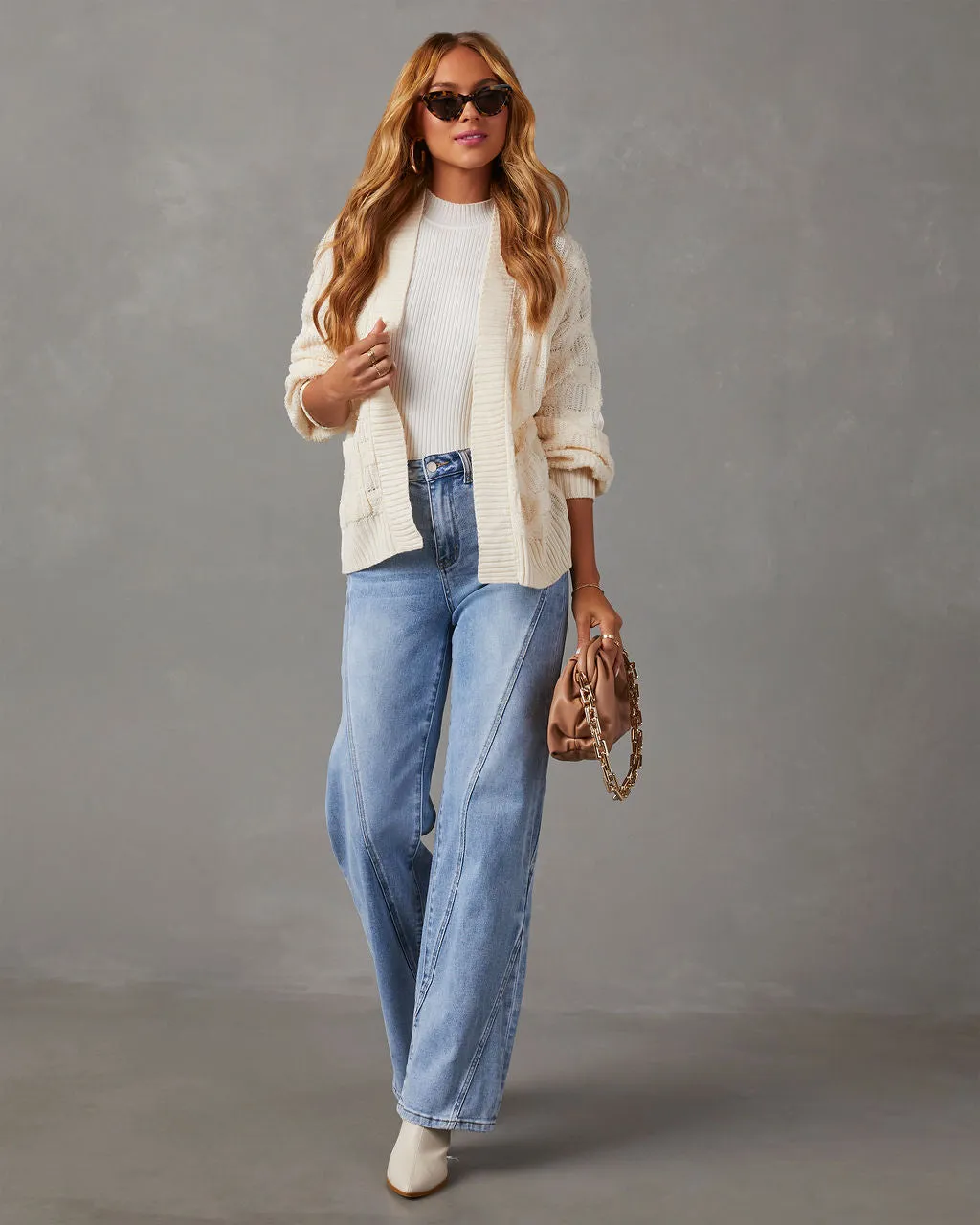 Empire Checkered Cardigan sold by Vici product image thumbnail 4