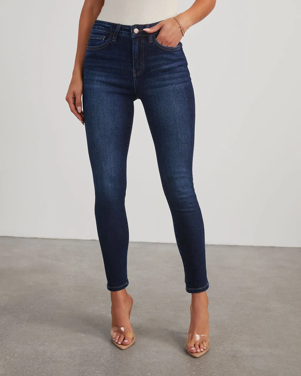 Adele High Rise Cropped Skinny Jeans sold by Vici product image thumbnail 2