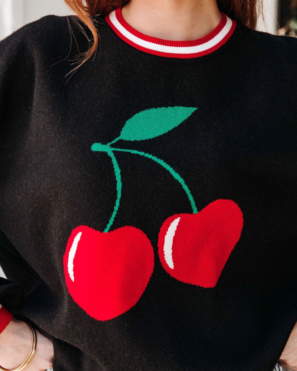 Top It With A Cherry Sweater sold by Vici product image thumbnail 2
