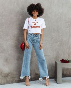 Love And Kindness Cropped Cotton Tee sold by Vici