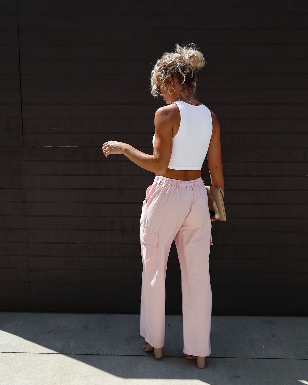Reina Cargo Pants - Pink - FINAL SALE sold by Vici product image thumbnail 2
