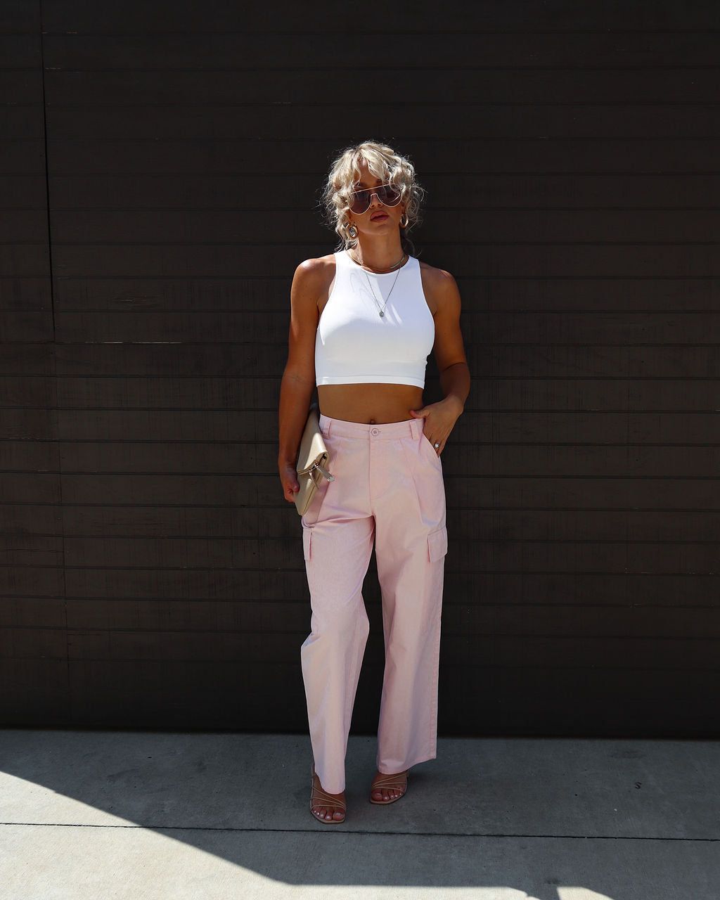 Reina Cargo Pants - Pink - FINAL SALE sold by Vici product image thumbnail 6