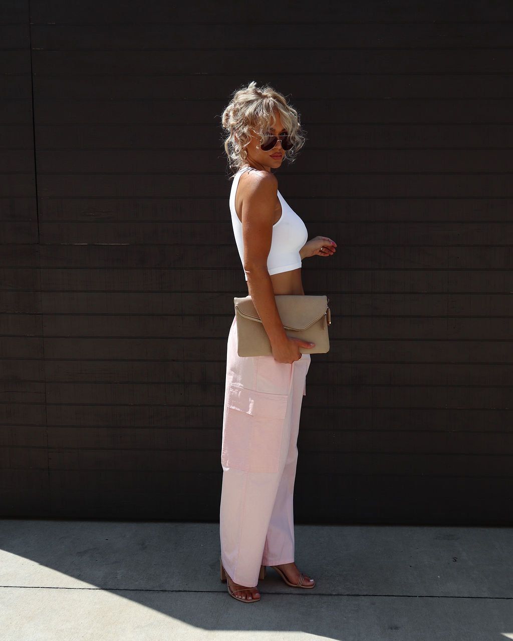 Reina Cargo Pants - Pink - FINAL SALE sold by Vici product image thumbnail 5