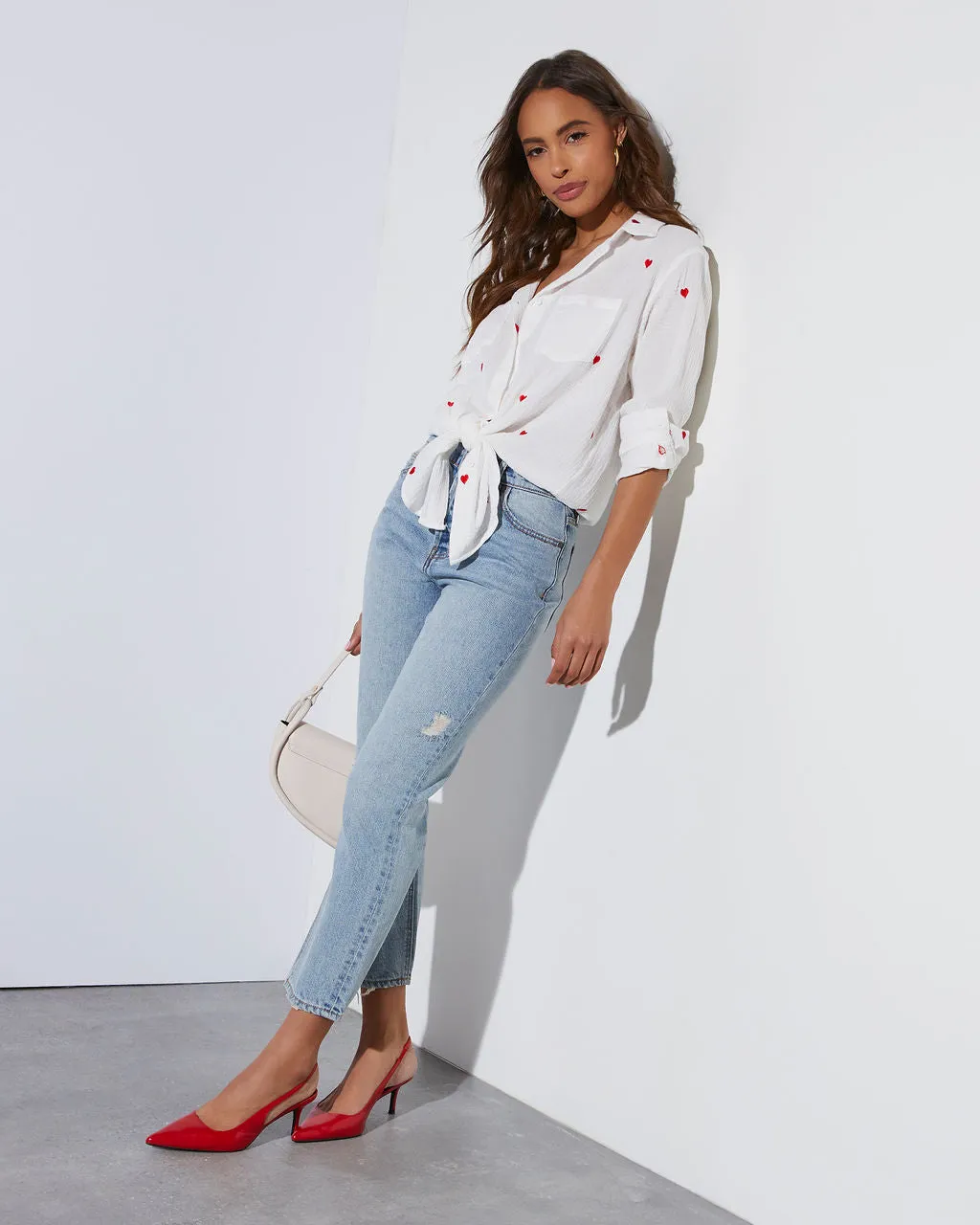 Change Of Heart Button Down Top sold by Vici product image thumbnail 2