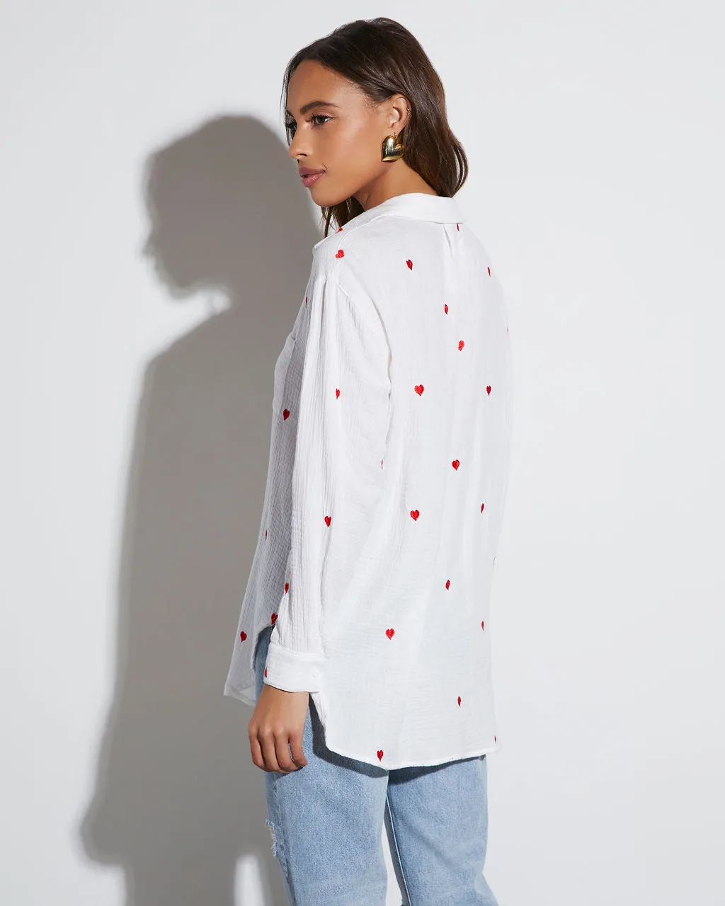 Change Of Heart Button Down Top sold by Vici product image thumbnail 5