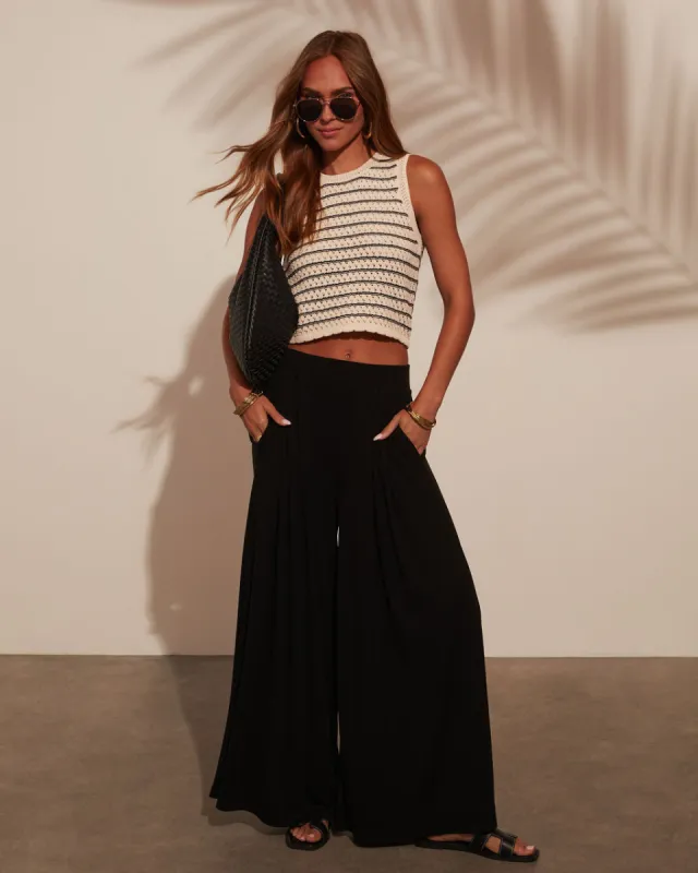 Julianna Striped Sweater Tank Top sold by Vici