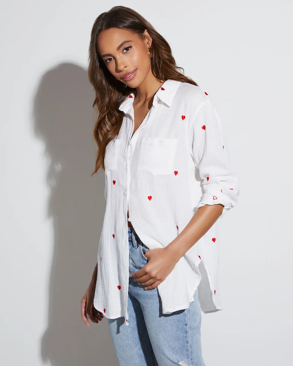 Change Of Heart Button Down Top sold by Vici product image thumbnail 4