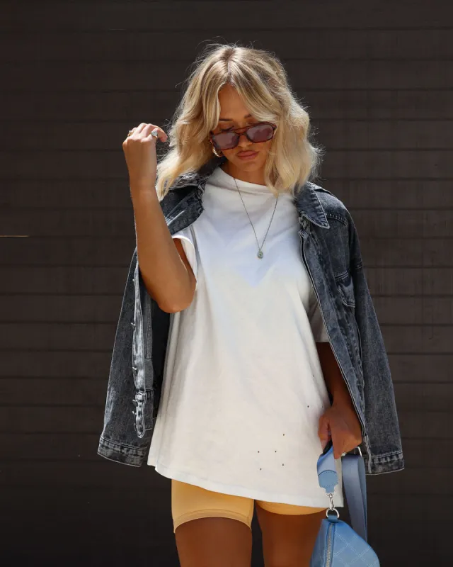 His Cotton Oversized Tee sold by Vici