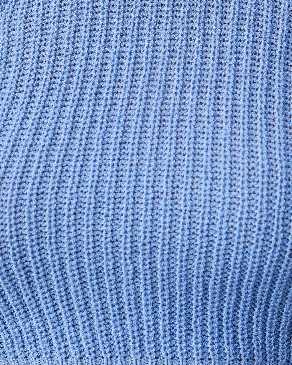 Kamilah Knit Racerback Crop Tank - Blue - SALE sold by Vici product image thumbnail 3