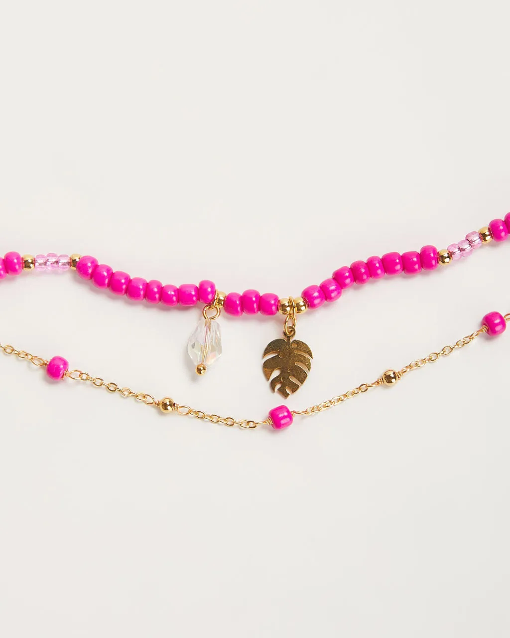 Shoreline Beaded Layered Charm Bracelet sold by Vici product image thumbnail 4