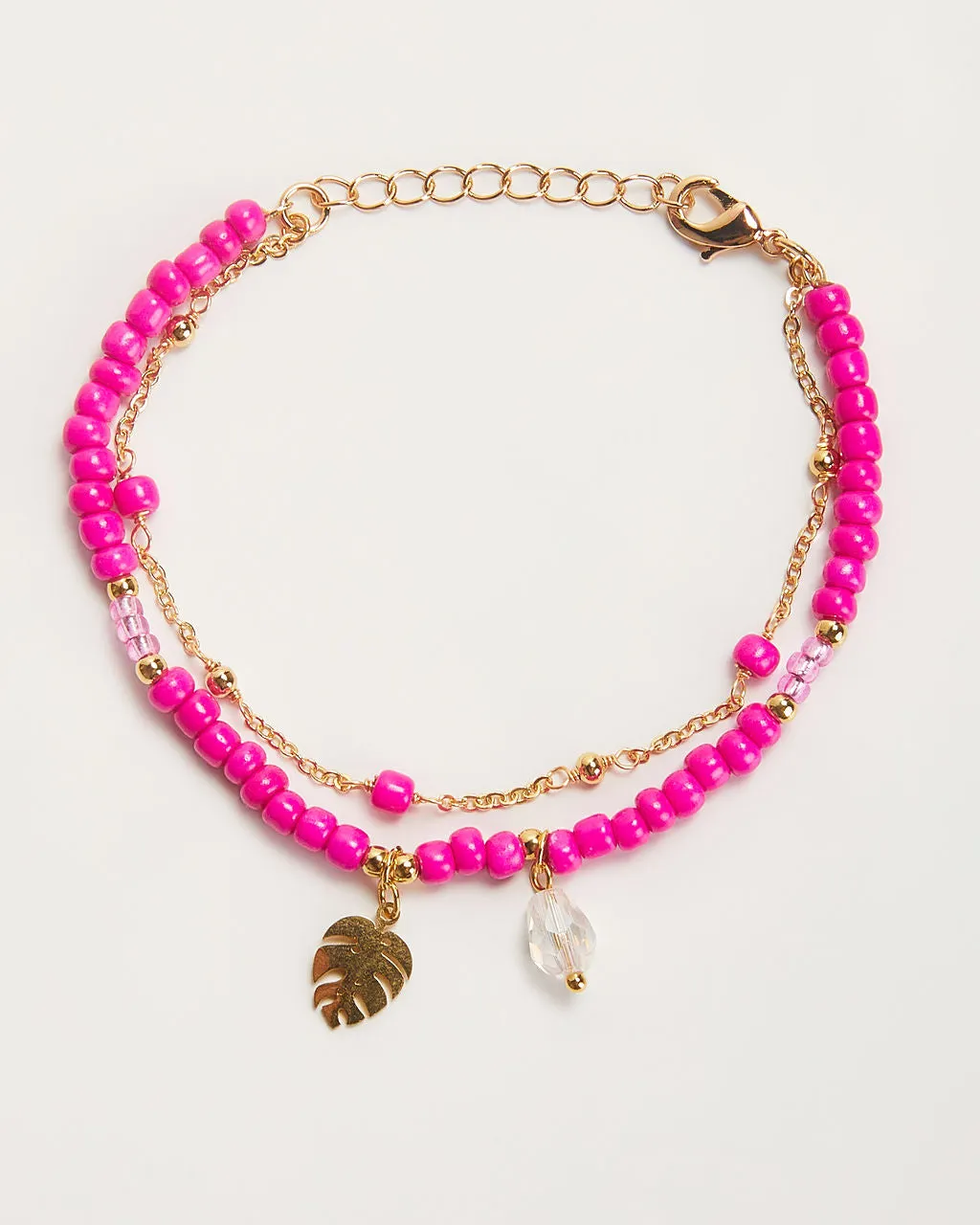 Shoreline Beaded Layered Charm Bracelet sold by Vici product image thumbnail 2