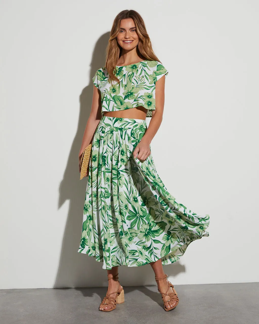 Summer Obsession Tropical Print Crop Top sold by Vici product image thumbnail 2