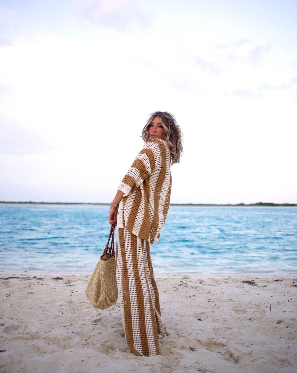 bradley-crochet-button-down-cover-up-top-1 sold by Vici product image thumbnail 4