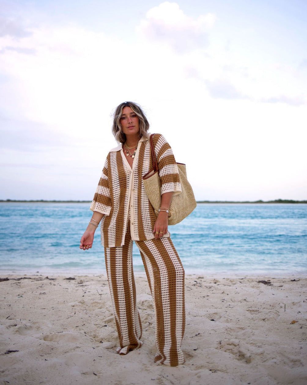 bradley-crochet-button-down-cover-up-top-1 sold by Vici product image thumbnail 6